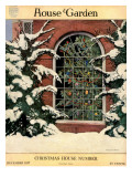 House & Garden Cover - December 1917 Premium Giclee Print by Ethel Franklin Betts Baines