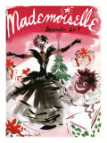 Mademoiselle Cover - December 1935 Premium Giclee Print by Helen Jameson Hall