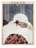 Vogue Cover - January 1919 Premium Giclee Print by Georges Lepape
