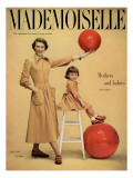 Mademoiselle Cover - July 1949 Premium Giclee Print by Herman Landshoff