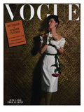 Vogue Cover - June 1943 Premium Giclee Print by John Rawlings