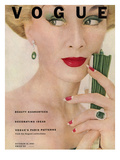 Vogue Cover - October 1951 Premium Giclee Print by Clifford Coffin