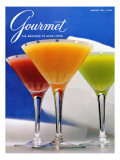 Gourmet Cover - August 1987 Premium Giclee Print by Romulo Yanes