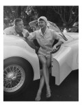 Vogue - April 1954 Premium Photographic Print by Karen Radkai