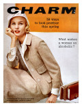 Charm Cover - February 1958 Premium Giclee Print by Carmen Schiavone