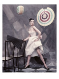 Vogue - May 1954 Premium Photographic Print by Henry Clarke