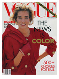 Vogue Cover - September 1990 Premium Giclee Print by Patrick Demarchelier