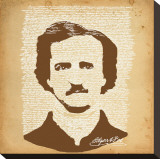 Edgar Allan Poe Stretched Canvas Print Edgar Allan Poe Stretched Canvas Print