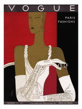 Vogue Cover - October 1931 Premium Giclee Print by Eduardo Garcia Benito