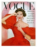 Vogue Cover - November 1956 Premium Giclee Print by Richard Rutledge