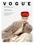 Vogue Cover - November 1951 Premium Giclee Print by Clifford Coffin