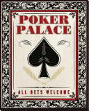 Poker Palace Stretched Canvas Print