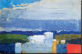 Noon Landscape Lærredstryk på blindramme af Nicolas De Staël