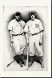 Dimaggio and Gehrig Reproduction transférée sur toile : par Allen Friedlander