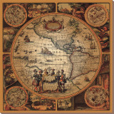 Cartographica II Leinwand