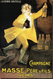 Champagne Masse Stretched Canvas Print