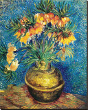 Crown Imperial Fritillaries in a Copper Vase, c.1886 Reproducción en lienzo de la lámina por Vincent van Gogh