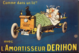 L'Amortisseur Derihon Stretched Canvas Print by Mich (Michel Liebeaux) 