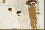 Desire of Happiness, Beethoven Frieze (detail), 1902 Reproducción en lienzo de la lámina por Gustav Klimt