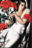 Portrait d'Ira Reproduction transférée sur toile : par Tamara de Lempicka