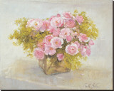 Roses Stretched Canvas Print by Arthur Easton