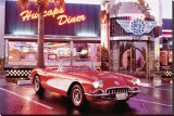 Corvette 1958 Reproduction transférée sur toile :