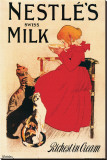 Nestle's Swiss Milk Reproduction transférée sur toile : par Théophile Alexandre Steinlen