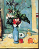 Blue Vase Reproducción en lienzo de la lámina por Paul Cézanne