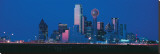 Dallas Skyline at Dusk I Stretched Canvas Print
