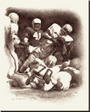 Jim Brown Reproduction transférée sur toile : par Allen Friedlander