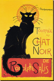 Chat Noir Reproduction transférée sur toile : par Théophile Alexandre Steinlen