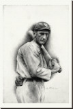 Shoeless Joe Jackson Stretched Canvas Print by Allen Friedlander