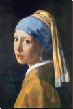 Girl with Pearl Earring Reproduction transférée sur toile : par Jan Vermeer