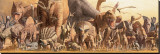 Dinosaures Reproduction transférée sur toile : par Haruko Takino