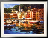 Colores de Portofino Láminas por Michael O'Toole