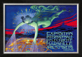 Exposition Internationale d'Electricite, Marseille Posters by David Dellepiane