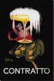 Contratto (edición limitada) Reproducción en lienzo de la lámina por Leonetto Cappiello