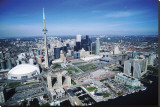 Toronto Skyline Stretched Canvas Print