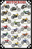 Motocross Reproducción en lienzo de la lámina Motocross Reproducción en lienzo de la lámina