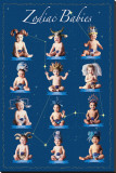 Zodiac Babies Stretched Canvas Print by Tom Arma