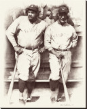 Ruth et Gehrig Reproduction transférée sur toile : par Allen Friedlander