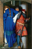 Meeting on Turret Stairs Trykk på strukket lerret av Frederick William Burton Meeting on Turret Stairs Trykk på strukket lerret av Frederick William Burton
