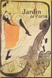 Jane Avril in Jardin de Paris Leinwand von Henri de Toulouse-Lautrec