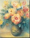 Roses Reproduction transférée sur toile : par Edward Armitage