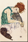 The Artist's Wife Stretched Canvas Print by Egon Schiele The Artist's Wife Stretched Canvas Print by Egon Schiele