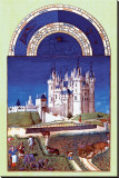Les Riches Heures du Duc de Berry, Septembre Reproducción en lienzo de la lámina