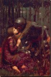 La Belle Dame sans Merci Stretched Canvas Print by John William Waterhouse