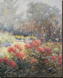 A Garden in September Reproduction transférée sur toile : par Bill Reid