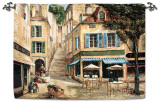 Cafe de La Place Nde Wall Tapestry
