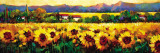 Sweeping Fields of Sunflowers Kunstdruck von Nancy O'toole